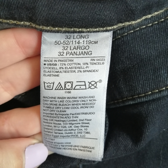 Banana Republic High Rise Skinny Ankle Crop Jeans NWT 2021 Size 32 Long - Picture 11 of 14